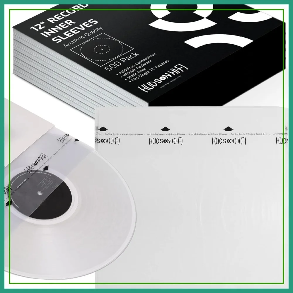 Anti-Static Vinyl Record Inner Sleeves 500 Pack - Protect LP Albums from Scratches, Dust & Dirt - Acid-Free Rice Paper Disc Covers
Anti-Static Vinyl Record Inner Sleeves 500 Pack - Protect LP Albums from Scratches, Dust & Dirt - Acid-Free Rice Paper Disc Covers