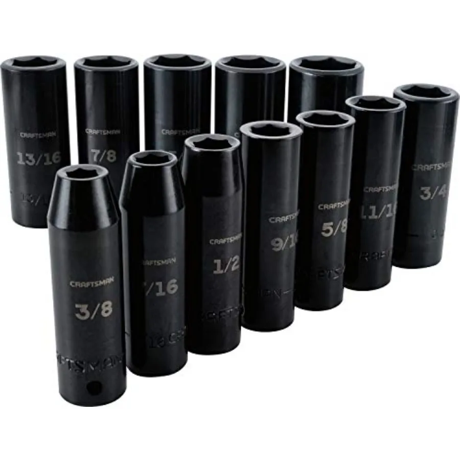 Deep Impact Socket Set SAE 1/2-Inch Drive 6-Point 12 Pieces CMMT15886
Deep Impact Socket Set SAE 1/2-Inch Drive 6-Point 12 Pieces CMMT15886