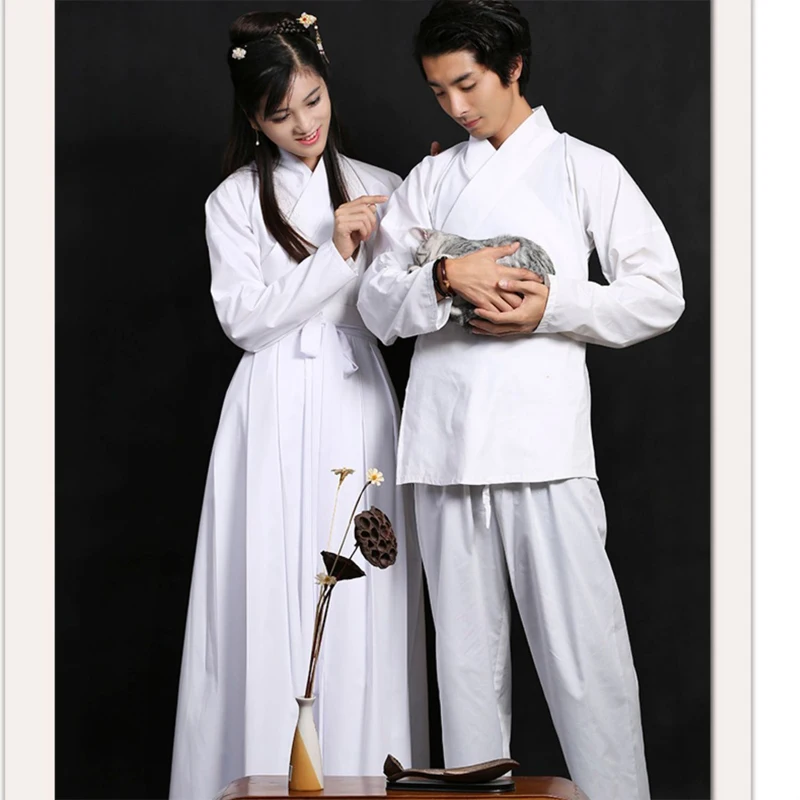 Women Tang Dynasty Hanfu Sleepwear Pajama Set Woman Top Pants White Inner Wear Sleeping Suits Female Traditional Blouse Trousers
Women Tang Dynasty Hanfu Sleepwear Pajama Set Woman Top Pants White Inner Wear Sleeping Suits Female Traditional Blouse Trousers