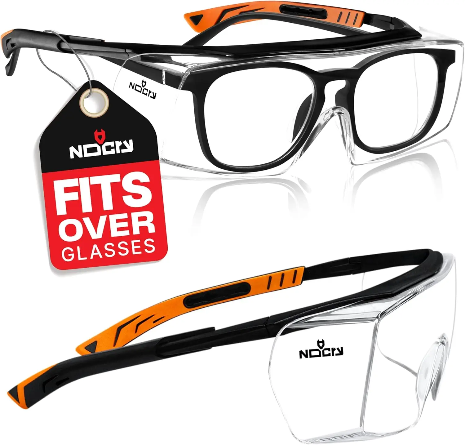Safety Glasses Over Eyeglasses for Men Women with Scratch Resistant Lenses and Side Shields
Safety Glasses Over Eyeglasses for Men Women with Scratch Resistant Lenses and Side Shields