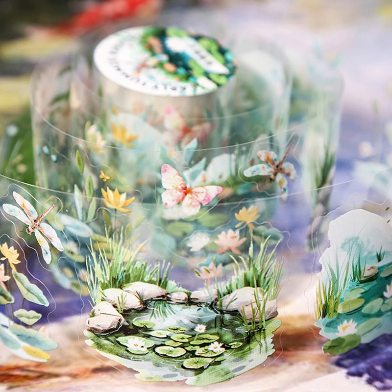 Mr Paper, 8 rolls/bag Early Summer Ripples series pond themed die-cut tape washi tapes stationary supplies tape sticker
Mr Paper, 8 rolls/bag Early Summer Ripples series pond themed die-cut tape washi tapes stationary supplies tape sticker