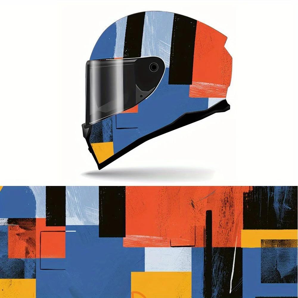 Full Face Cubist Color Explosion pattern Helmet Decals - Durable and Waterproof PVC, self-adhesive Motorcycle Racing Helmet Aest
Full Face Cubist Color Explosion pattern Helmet Decals - Durable and Waterproof PVC, self-adhesive Motorcycle Racing Helmet Aest