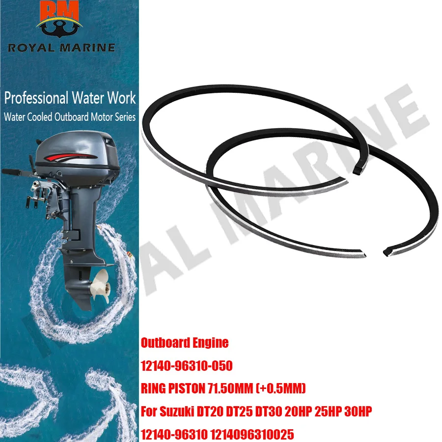 Outboard Engine 12140-96310-050 RING PISTON 71.50MM (+0.5MM) For Suzuki DT20 DT25 DT30 20HP 25HP 30HP 12140-96310 1214096310025
Outboard Engine 12140-96310-050 RING PISTON 71.50MM (+0.5MM) For Suzuki DT20 DT25 DT30 20HP 25HP 30HP 12140-96310 1214096310025