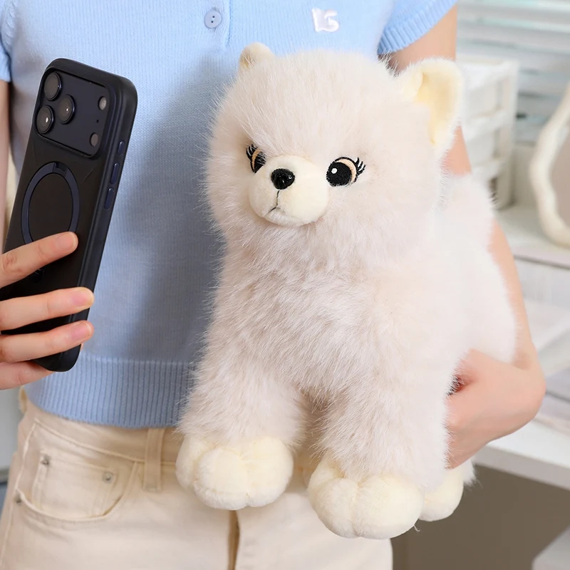 Realistic Pomeranian Plush Toy, Cute White Fluffy Dog Stuffed Animal, Soft Puppy for Home Decor and gifts.
Realistic Pomeranian Plush Toy, Cute White Fluffy Dog Stuffed Animal, Soft Puppy for Home Decor and gifts.