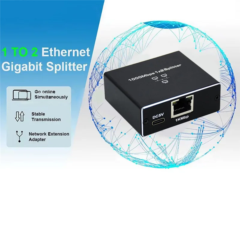Чувствительный гигабитный Ethernet-сплиттер 1 в 2, сетевой удлинитель RJ45, разветвитель интернет-кабеля 1000 Мбит/с, для кабеля Cat5/5E/6/7/8 Ea
Чувствительный гигабитный Ethernet-сплиттер 1 в 2, сетевой удлинитель RJ45, разветвитель интернет-кабеля 1000 Мбит/с, для кабеля Cat5/5E/6/7/8 Ea