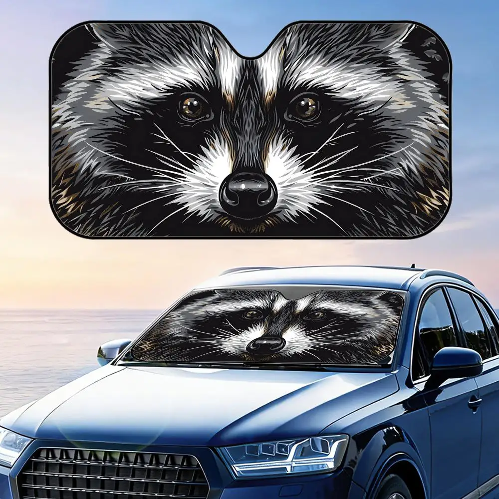 Raccoon Mask Face Sun Visor Foldable Universal Car Windshield Sun Shade UV Protection Heat Insulation Foldable Cover
Raccoon Mask Face Sun Visor Foldable Universal Car Windshield Sun Shade UV Protection Heat Insulation Foldable Cover