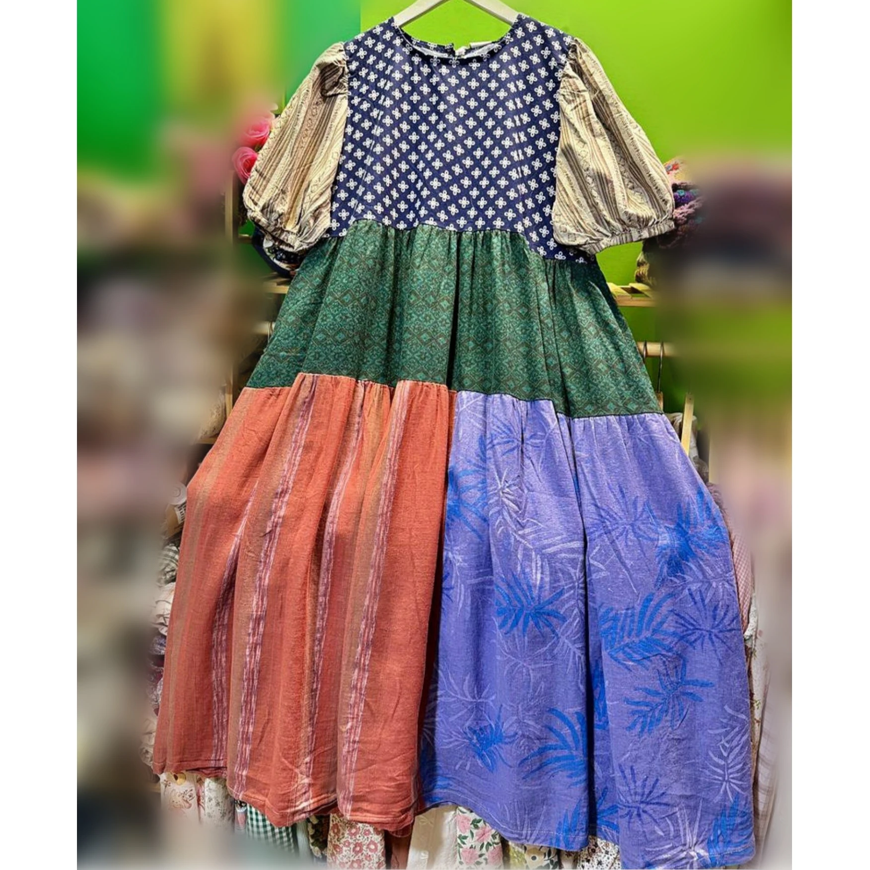 Female Vintage Cotton Linen Summer Plaid Long Dress Holiday Short Sleeve Bohemian Boho Ibiza Hippie Gypsy Patchwork Midi Dress
Female Vintage Cotton Linen Summer Plaid Long Dress Holiday Short Sleeve Bohemian Boho Ibiza Hippie Gypsy Patchwork Midi Dress