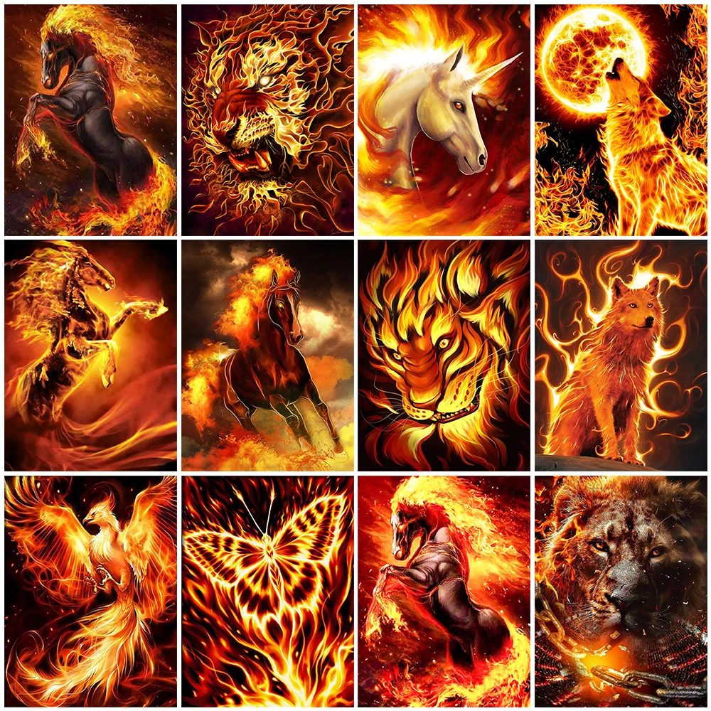 Fire Phoenix Diamond Painting Animal Full Square Diamond Embroidery Horse Pictures Diamond Mosaic Cross Stitch Wolf Home Decor
Fire Phoenix Diamond Painting Animal Full Square Diamond Embroidery Horse Pictures Diamond Mosaic Cross Stitch Wolf Home Decor