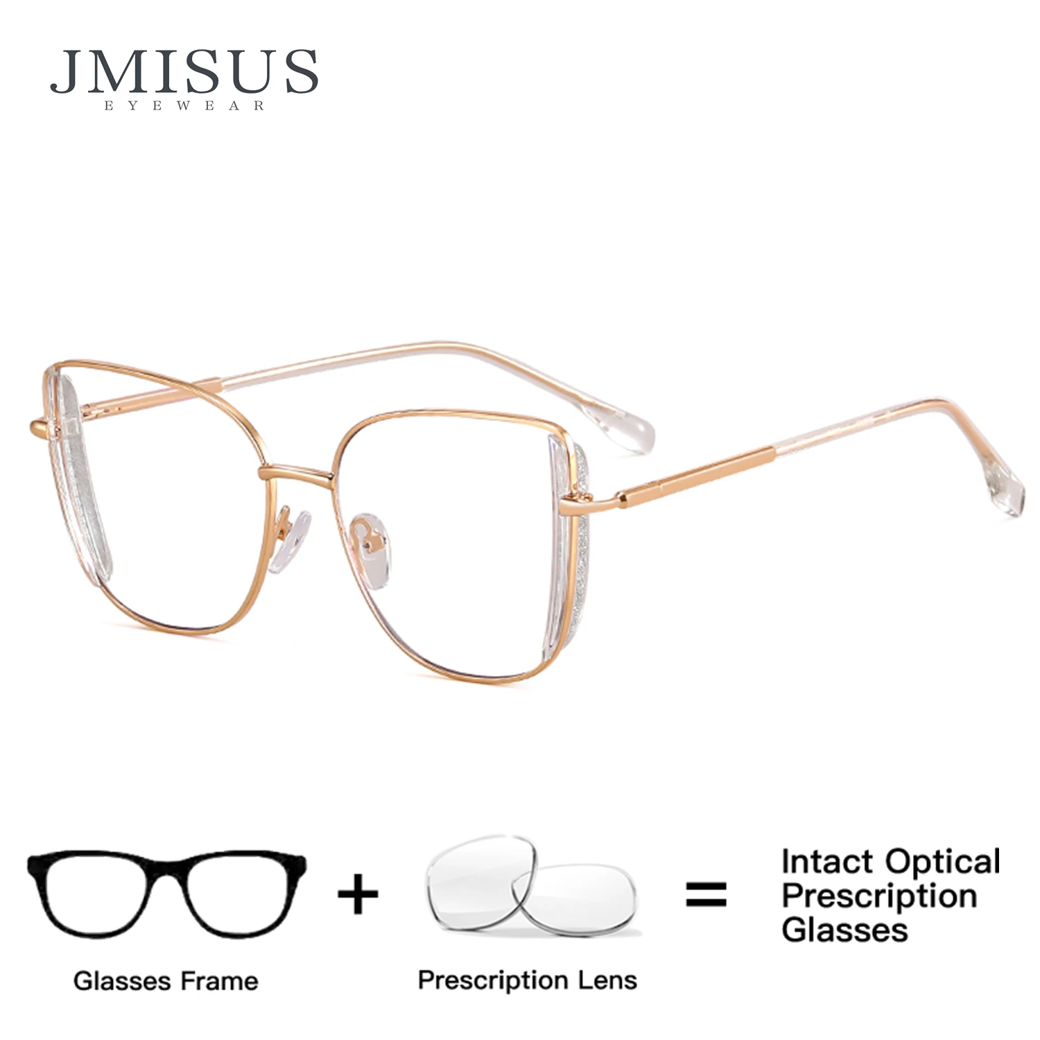JMISUS Fashion Geometric Prescription Glasses Women High-Quality Metal Butterfly Blue Light Filter Photochromic Optical Eyewear
JMISUS Fashion Geometric Prescription Glasses Women High-Quality Metal Butterfly Blue Light Filter Photochromic Optical Eyewear