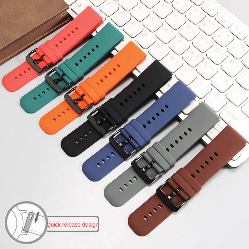 General Brand Quick Release Design Silicone Watch Strap With 19/20/21/22mm Flat Interface Rubber Watchband
General Brand Quick Release Design Silicone Watch Strap With 19/20/21/22mm Flat Interface Rubber Watchband