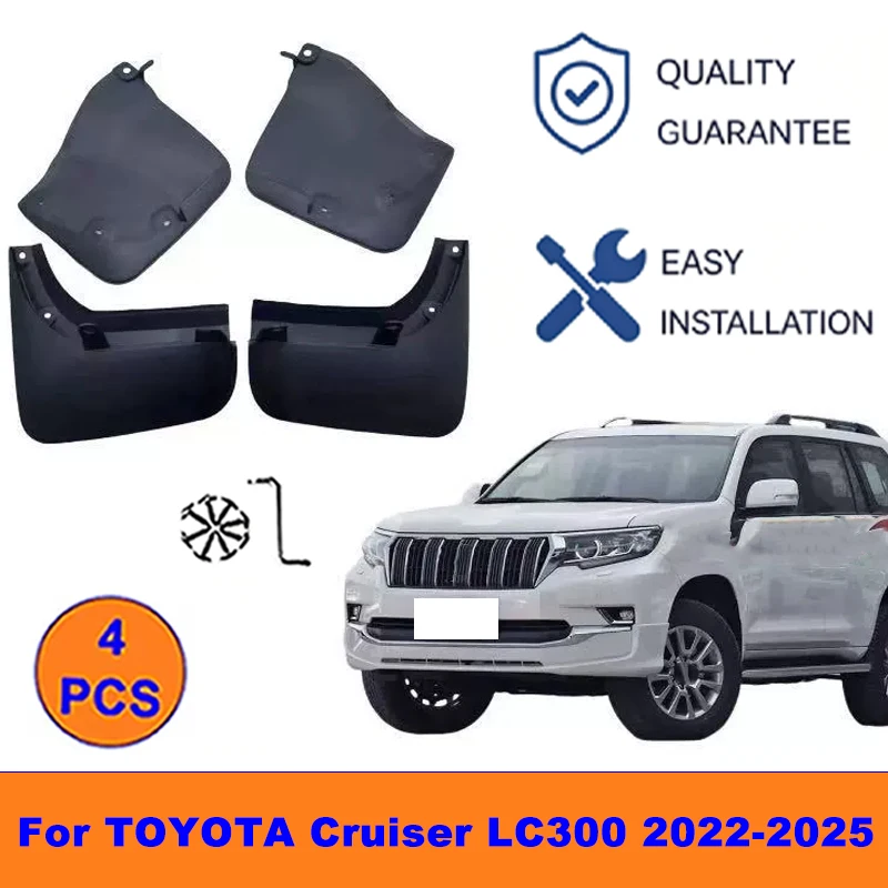 4Pcs Mud Flaps For TOYOTA Cruiser LC300 2022-2025 -Splash Guards Front&Rear Wheel Fender Mudguards Car Exterior Protection Parts
4Pcs Mud Flaps For TOYOTA Cruiser LC300 2022-2025 -Splash Guards Front&Rear Wheel Fender Mudguards Car Exterior Protection Parts