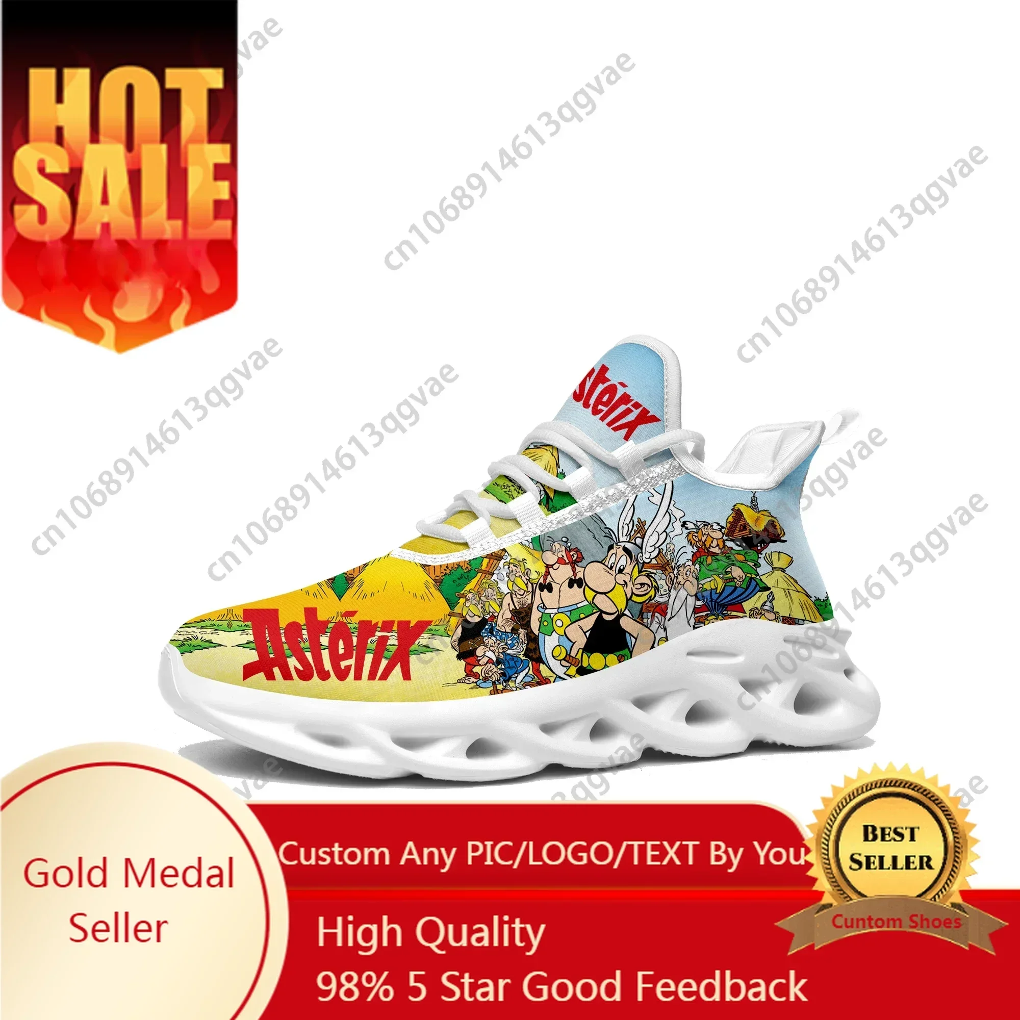 Asterix Adventure Obelix Flats Sneakers Men Women Teenager Sports Running Shoe High Quality Cartoon Custom Lace Up Mesh Footwear
Asterix Adventure Obelix Flats Sneakers Men Women Teenager Sports Running Shoe High Quality Cartoon Custom Lace Up Mesh Footwear