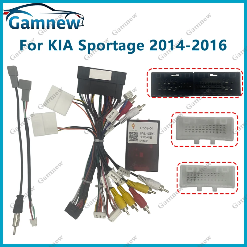 Car 16pin Wiring Harness Adapter Canbus Box Decoder Power Cable For Kia Sportage Hyundai Veloster 2014-2016 HY-SS-04
Car 16pin Wiring Harness Adapter Canbus Box Decoder Power Cable For Kia Sportage Hyundai Veloster 2014-2016 HY-SS-04