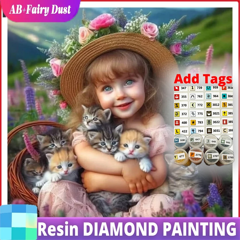 Новая алмазная вышивка Resin AB Fairy Dust: Девочка и кошки, мозаичный портрет, декор для дома, подарок ручной работы
Новая алмазная вышивка Resin AB Fairy Dust: Девочка и кошки, мозаичный портрет, декор для дома, подарок ручной работы