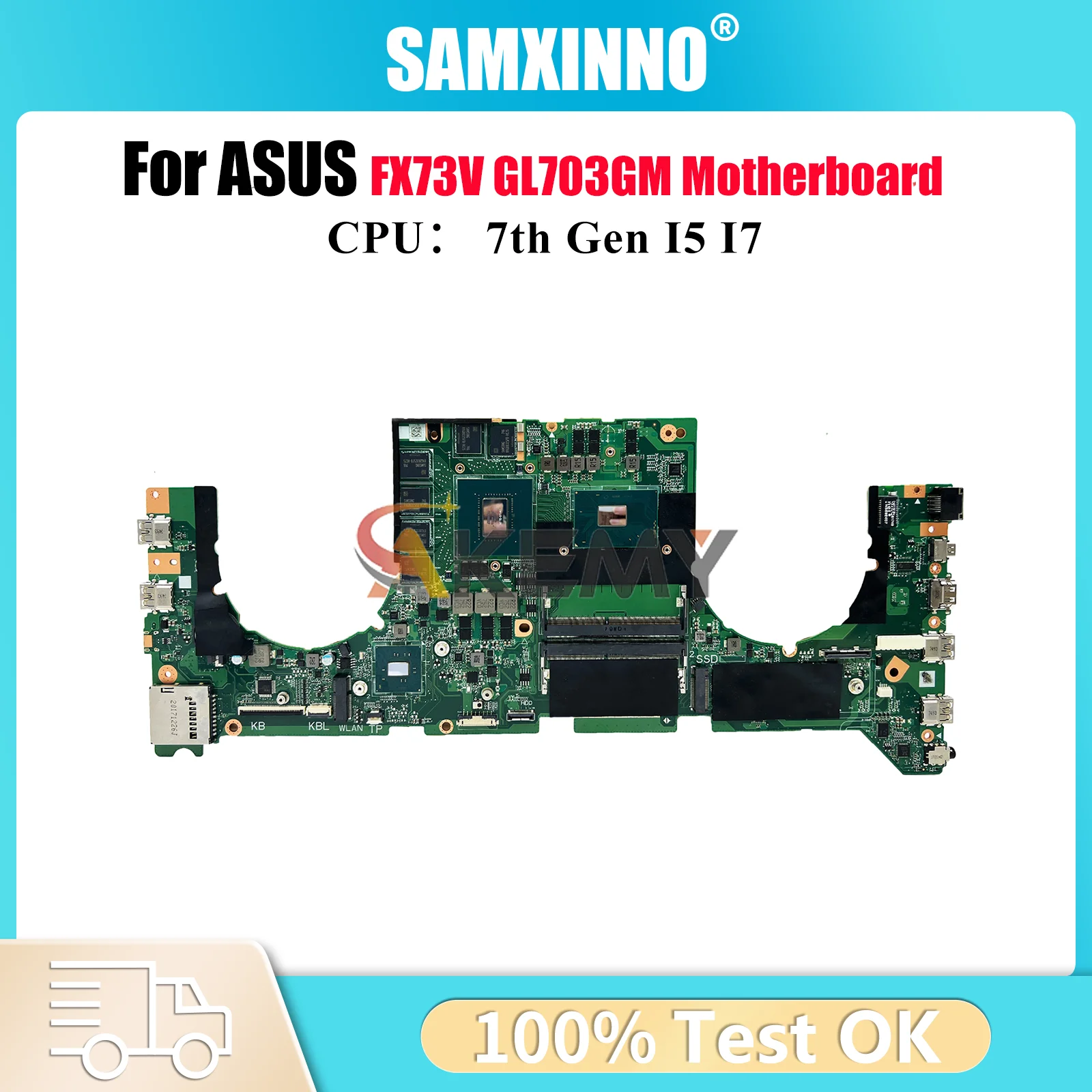 Материнская плата для ноутбука GL703VM для ASUS ROG Strix GL703GM FX73V GL703V, материнская плата для ноутбука с процессором I5 I7, 100% тестирование, ОК, быстрая доставка
Материнская плата для ноутбука GL703VM для ASUS ROG Strix GL703GM FX73V GL703V, материнская плата для ноутбука с процессором I5 I7, 100% тестирование, ОК, быстрая доставка