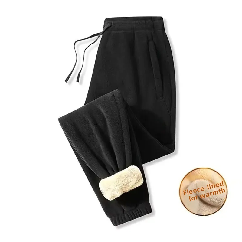 Ladies Thickened Fleece Lined Lamb Velvet Sweatpants Casual Straight Leg Pants Korean Style Commute Fashion Warm Sporty Trousers
Ladies Thickened Fleece Lined Lamb Velvet Sweatpants Casual Straight Leg Pants Korean Style Commute Fashion Warm Sporty Trousers