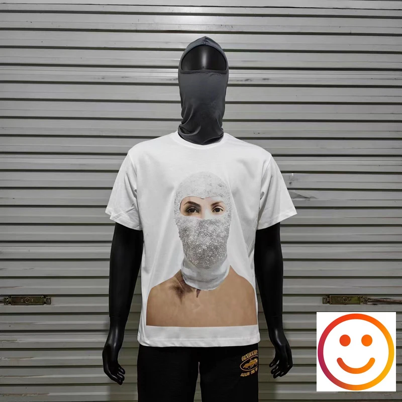Female Pearl Mask Print IH NOM UH NIT T Shirt Men Women High Quality Loose Black White Short Sleeve
Female Pearl Mask Print IH NOM UH NIT T Shirt Men Women High Quality Loose Black White Short Sleeve