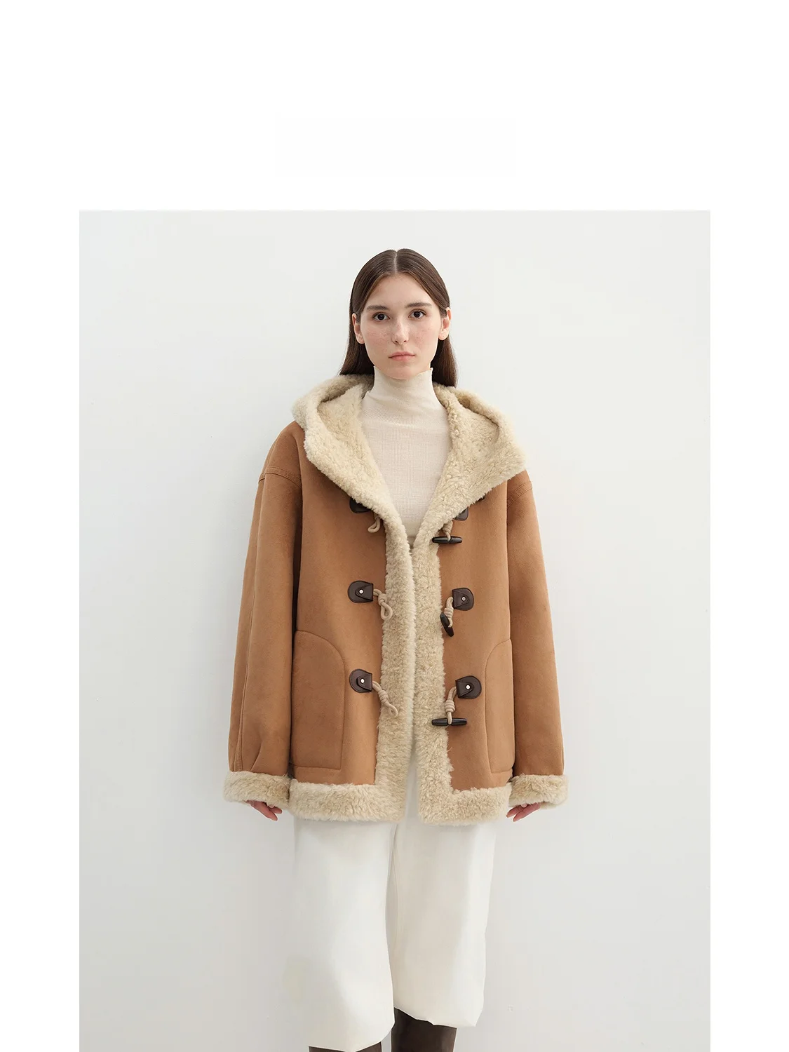 LeTrans Forest Farm Color Blo Hooded eepskin Faux Leather Fur Jaet Women's Warm Casual Sle Long Sve Loose Fit Coat
LeTrans Forest Farm Color Blo Hooded eepskin Faux Leather Fur Jaet Women's Warm Casual Sle Long Sve Loose Fit Coat