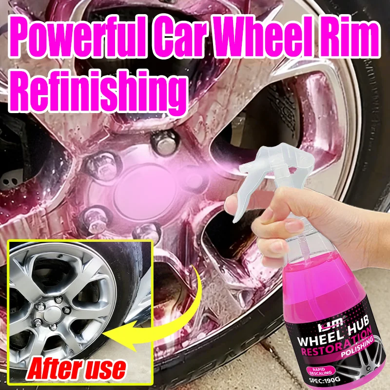 KJM 190ML Car Wheel Rim Cleaner Spray Powerful Iron Powder Remover for Alloy Wheels Brake Dust Cleaning Restores Shine
KJM 190ML Car Wheel Rim Cleaner Spray Powerful Iron Powder Remover for Alloy Wheels Brake Dust Cleaning Restores Shine