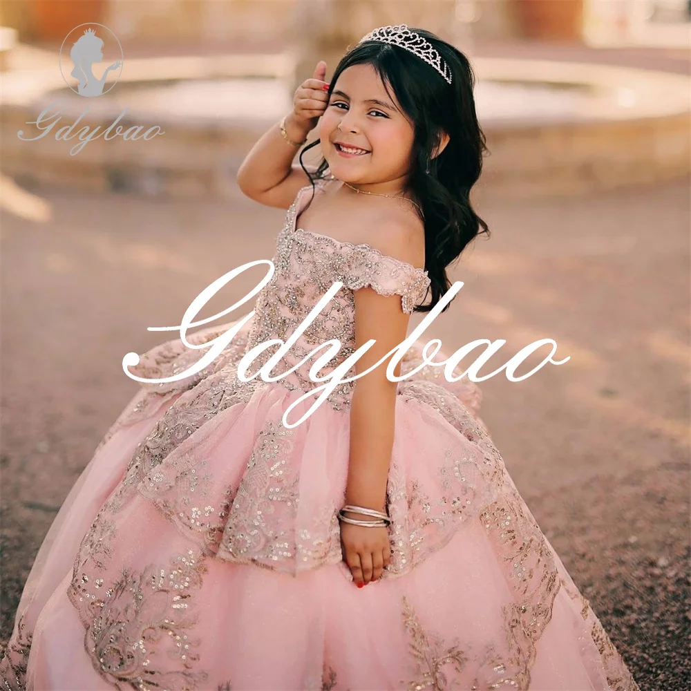 Shiny Sequined Off The Shoulder Flower Girl Dress A Line Pleat Floor Length Long Ball Formal First Communion Dress Customized
Shiny Sequined Off The Shoulder Flower Girl Dress A Line Pleat Floor Length Long Ball Formal First Communion Dress Customized
