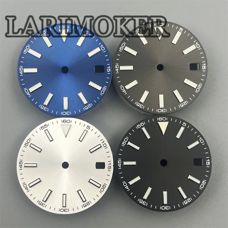 LARIMOKER NH35 Wacht Dial 29mm Diameter Green Luminous Black White Blue Grey Dial Number Track Date Window Fit NH35 Movement
LARIMOKER NH35 Wacht Dial 29mm Diameter Green Luminous Black White Blue Grey Dial Number Track Date Window Fit NH35 Movement