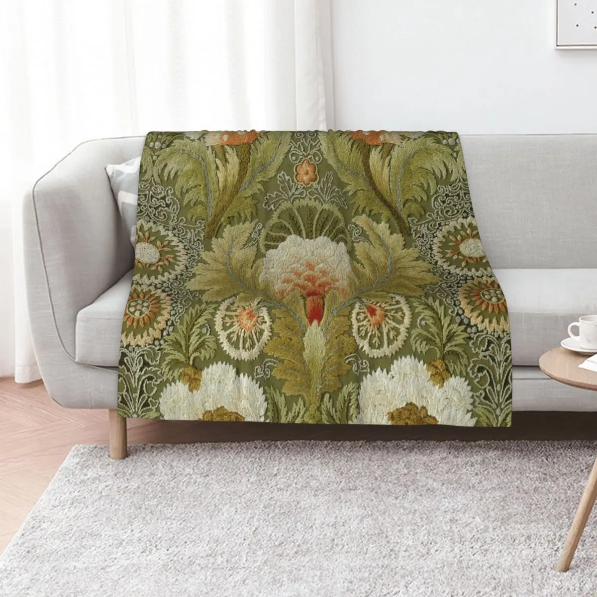 Silk Embroidery with Flowers and Leaves Throw Blanket Thermal Baby Hairys Retros Blankets
Silk Embroidery with Flowers and Leaves Throw Blanket Thermal Baby Hairys Retros Blankets
