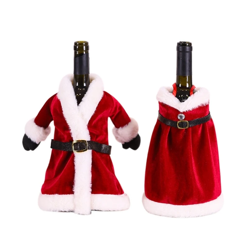 2PCS Santa Wine Bottle Dress Christmas Wine Bottle Cover Perfect Decoration for Christmas Party Gathering
2PCS Santa Wine Bottle Dress Christmas Wine Bottle Cover Perfect Decoration for Christmas Party Gathering