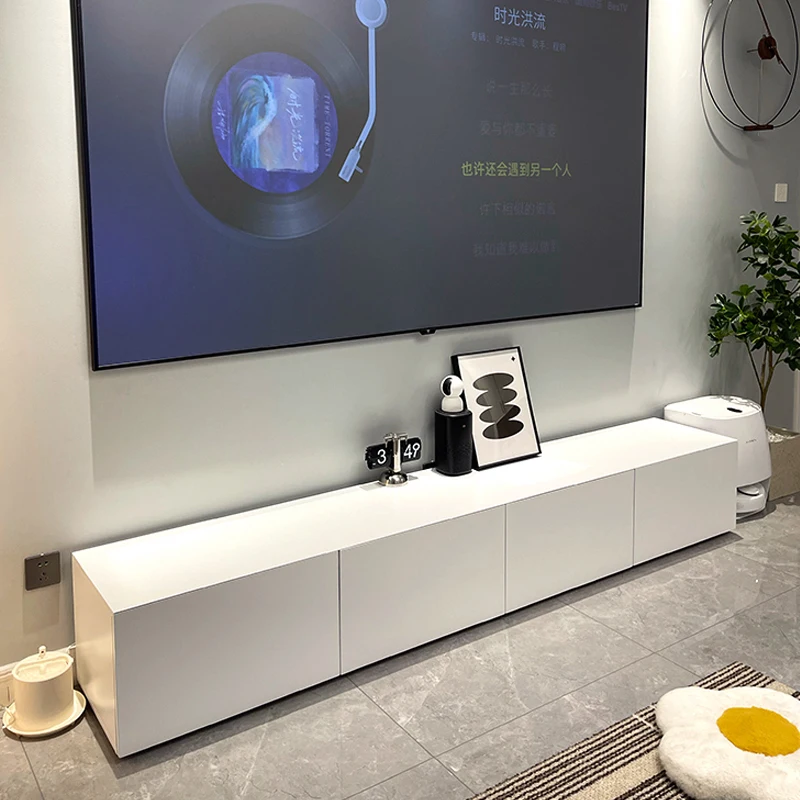 Solid Wood Modern Minimalist TV Cabinet Cream Style White Deck Living Room Floor Cabinet
Solid Wood Modern Minimalist TV Cabinet Cream Style White Deck Living Room Floor Cabinet
