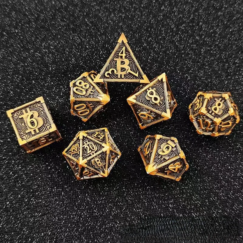 Metal DND Dice Set for Dungeon and Dragon D& Polyhedral Dice for RPG Dragon Role Playing Games D20 D12 D10 D8 D6 Accessories
Metal DND Dice Set for Dungeon and Dragon D& Polyhedral Dice for RPG Dragon Role Playing Games D20 D12 D10 D8 D6 Accessories