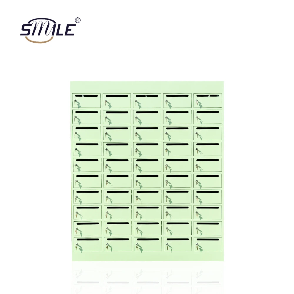 CHNSMILE OEM Цвет и размер Сталь 50 дверей Светло-зеленые почтовые ящики Коммерческая квартира Почтовый ящик Строительные металлические почтовые ящики
CHNSMILE OEM Цвет и размер Сталь 50 дверей Светло-зеленые почтовые ящики Коммерческая квартира Почтовый ящик Строительные металлические почтовые ящики