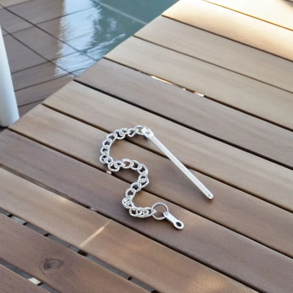 4Pcs Outdoor Umbrella Pin Chain Heavy Duty Metal Stabilizer for Patio Garden Yard Umbrellas Windproof Secure Locking Mechanism
4Pcs Outdoor Umbrella Pin Chain Heavy Duty Metal Stabilizer for Patio Garden Yard Umbrellas Windproof Secure Locking Mechanism