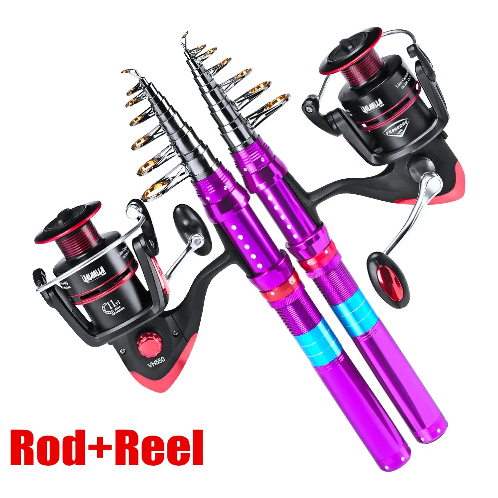 Telescopic Fishing Sea Rod Set and Reel Full Combo Kit Spinning Fishing Reel Tackle Pole Suit With Fishing Lure Bag Gift
Telescopic Fishing Sea Rod Set and Reel Full Combo Kit Spinning Fishing Reel Tackle Pole Suit With Fishing Lure Bag Gift