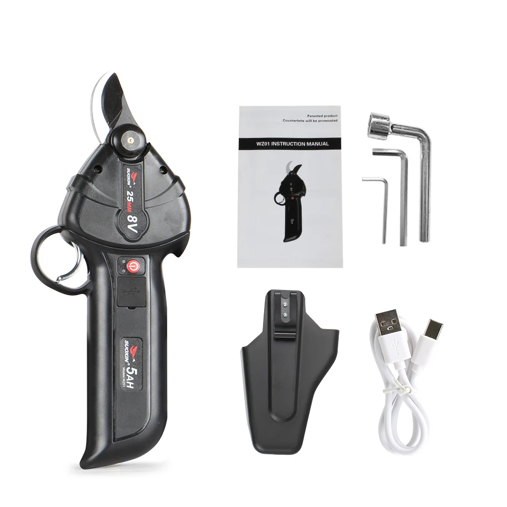 Диаметр резки 25 мм Cesoie Elettriche Per Potatura, мощные бесщеточные двигатели, аккумуляторные секаторы для ветвей деревьев
Диаметр резки 25 мм Cesoie Elettriche Per Potatura, мощные бесщеточные двигатели, аккумуляторные секаторы для ветвей деревьев