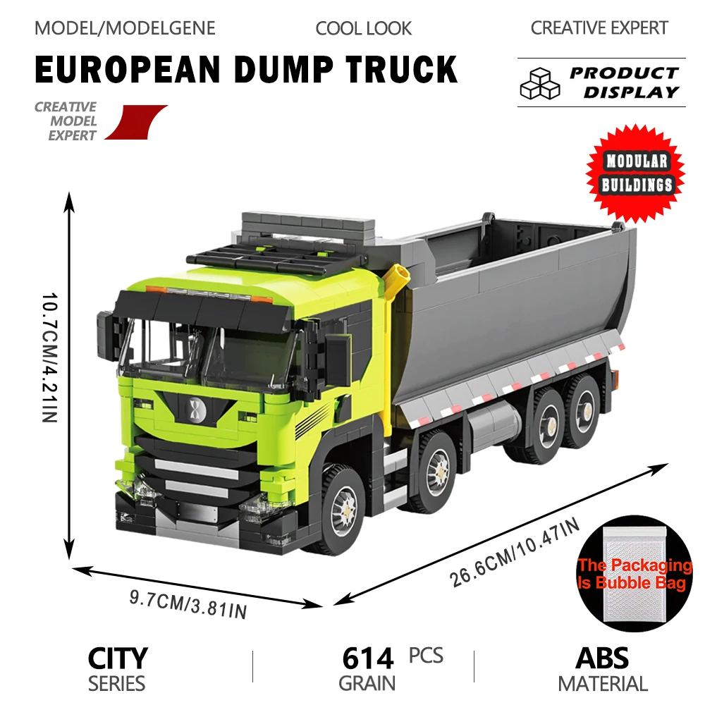 Freight Transport Engineering Heavy European Dump Truck Building Blocks Heavy Duty Construction Vehicle Model DIY Assembly Toy
Freight Transport Engineering Heavy European Dump Truck Building Blocks Heavy Duty Construction Vehicle Model DIY Assembly Toy