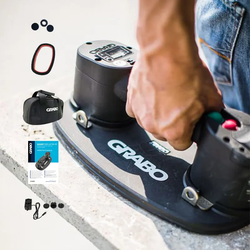 Grabo Lift Glass Suction Vacuum Cup Lifter Machine Welding Workshop Metal Sheet Hoist Stone Brick Paving Tools
Grabo Lift Glass Suction Vacuum Cup Lifter Machine Welding Workshop Metal Sheet Hoist Stone Brick Paving Tools