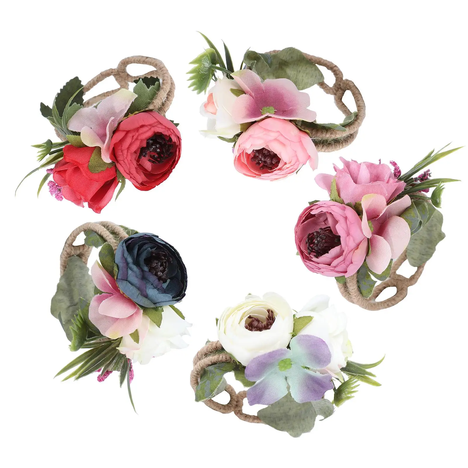 5 Pcs Artificial Flowers for Wedding Bridal Bridesmaid Wrist Corsage H Flower Bracelet Reusable Keepsake
5 Pcs Artificial Flowers for Wedding Bridal Bridesmaid Wrist Corsage H Flower Bracelet Reusable Keepsake