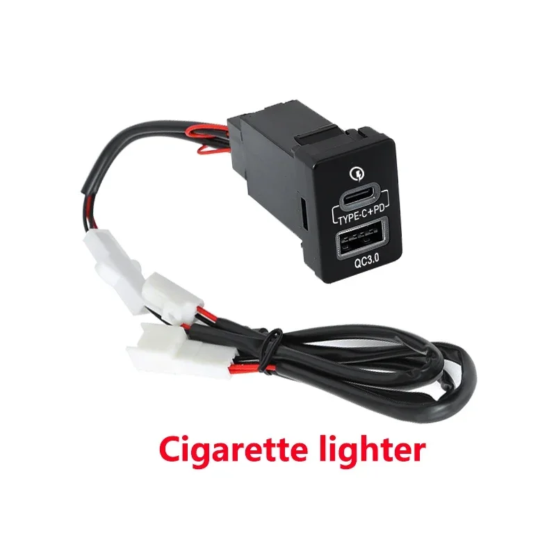 Blue Light Car Charger QC3.0 USB Interface TYPE-C PD Dual Socket for Toyota New High Quality Cars Accessories
Blue Light Car Charger QC3.0 USB Interface TYPE-C PD Dual Socket for Toyota New High Quality Cars Accessories