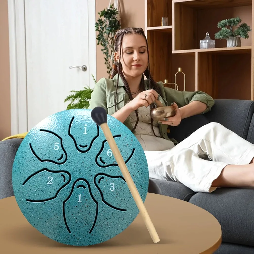 3 Inches 6 Notes Steel Tongue Drum Outdoor Rain Drum Instrument Mini Hand Drum Ethereal Drum Sticks Musical Percussion Drum
3 Inches 6 Notes Steel Tongue Drum Outdoor Rain Drum Instrument Mini Hand Drum Ethereal Drum Sticks Musical Percussion Drum