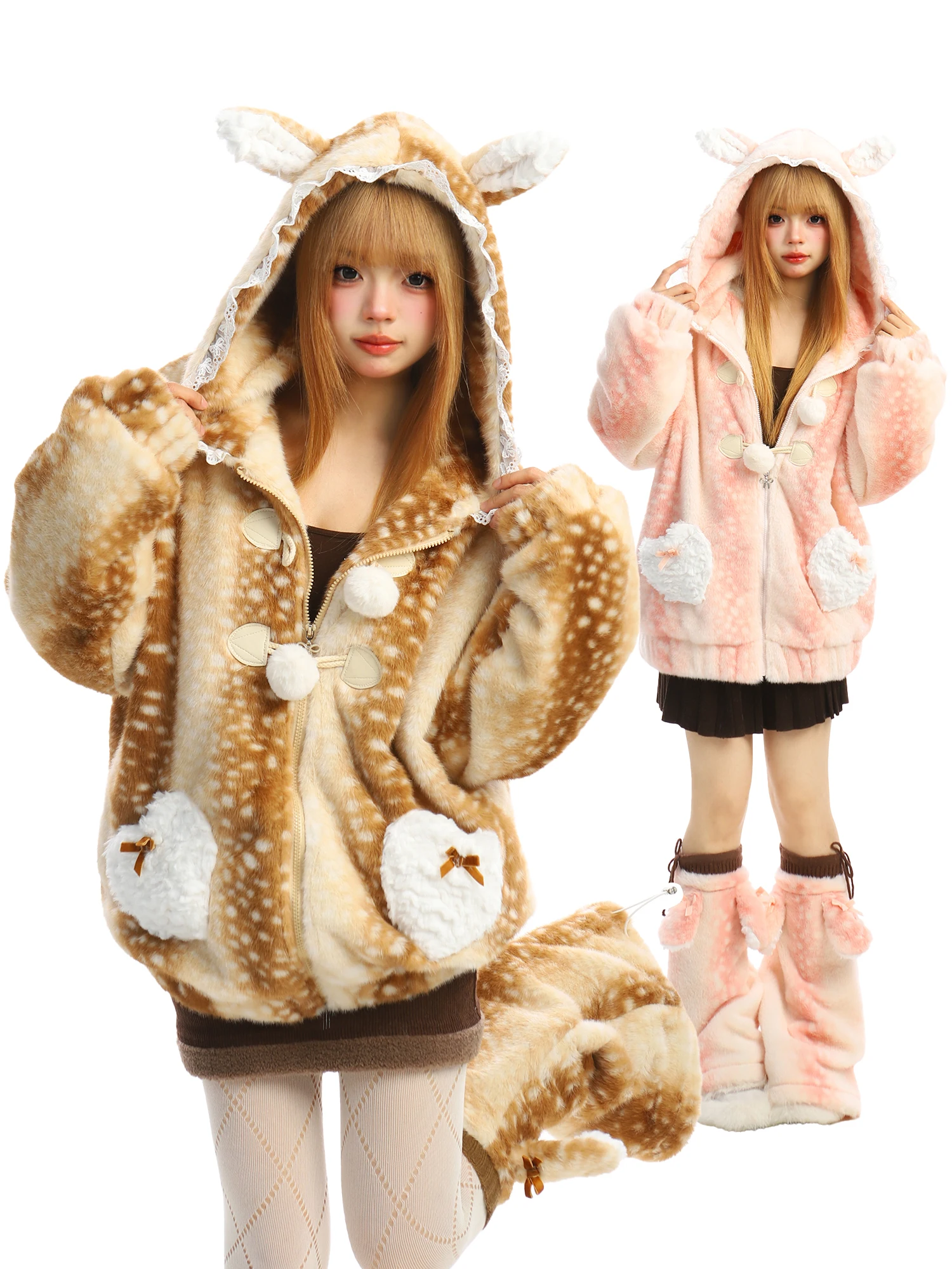 Женская зимняя куртка BearGirl с капюшоном из овечьего меха, утепленная, теплая, милая, утолщенная, верхняя одежда
Женская зимняя куртка BearGirl с капюшоном из овечьего меха, утепленная, теплая, милая, утолщенная, верхняя одежда