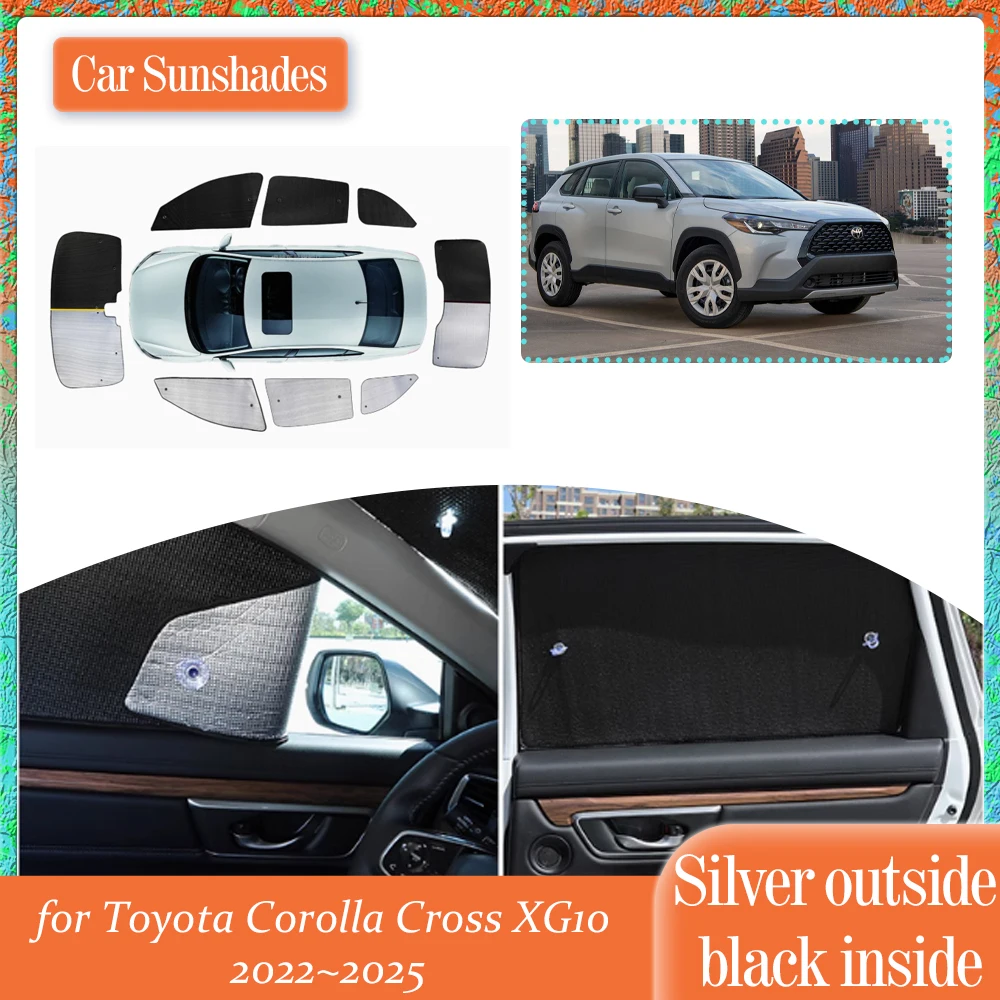 Автомобильный солнцезащитный козырек для Toyota Corolla Cross XG10 2022 ~ 2025, солнцезащитный козырек на крыше, боковой занавес на лобовое стекло, аксессуары для люка на крыше 
Автомобильный солнцезащитный козырек для Toyota Corolla Cross XG10 2022 ~ 2025, солнцезащитный козырек на крыше, боковой занавес на лобовое стекло, аксессуары для люка на крыше