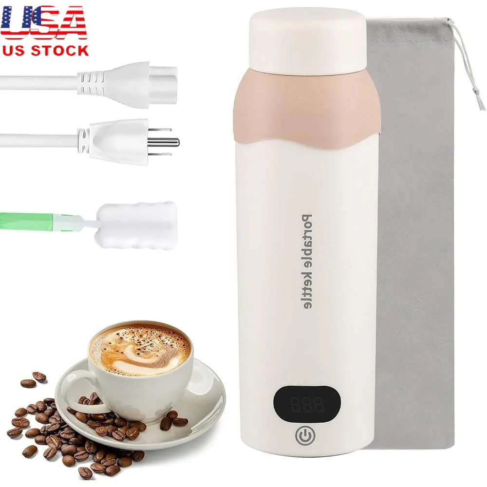 Portable Electric Kettle 304 Stainless Steel Travel Water Boiler Smart Temperature Control 500ml Rapid Heating Travel Teapot
Portable Electric Kettle 304 Stainless Steel Travel Water Boiler Smart Temperature Control 500ml Rapid Heating Travel Teapot