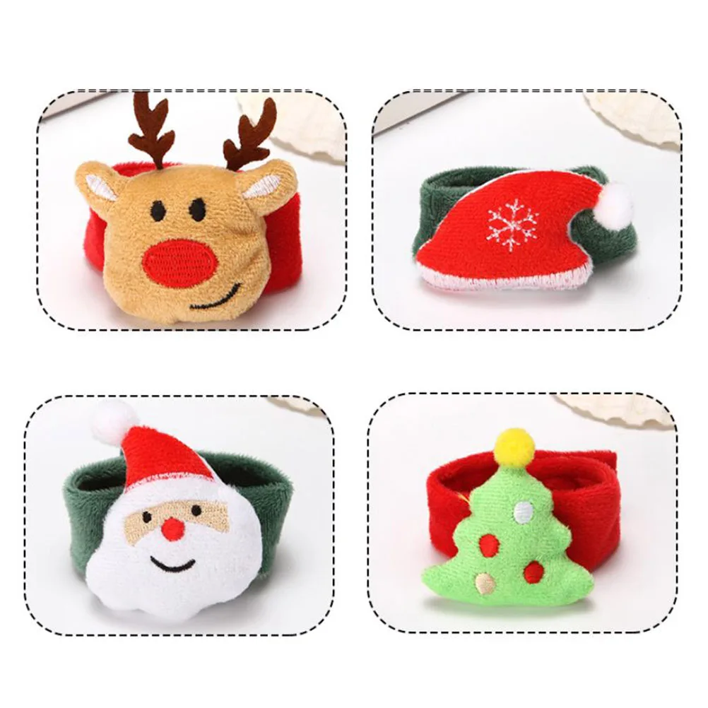 4 PCS Wristband Christmas Decoration Bracelet Wristbands Santa Claus Slap Bracelets for Kids
4 PCS Wristband Christmas Decoration Bracelet Wristbands Santa Claus Slap Bracelets for Kids