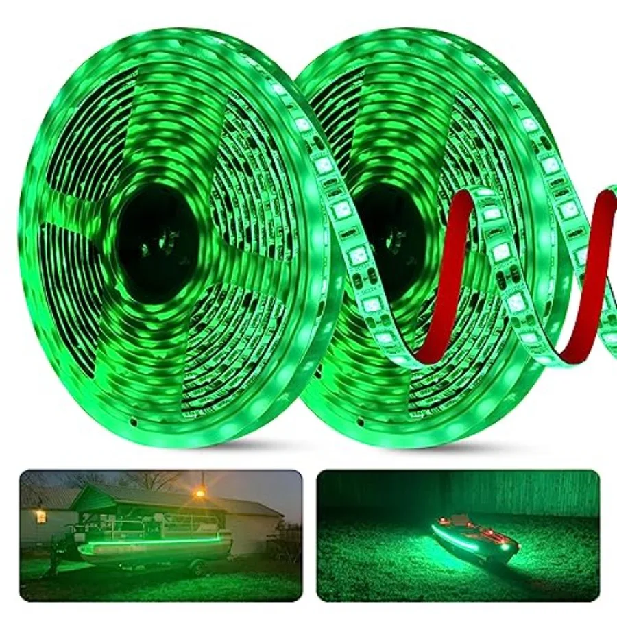 50Feet LED Strip Lights for Night Fishing, Marine 12V Waterproof Interior Deck Lights for Pontoon, Kayak, Jon, Bass, Fishing Bo
50Feet LED Strip Lights for Night Fishing, Marine 12V Waterproof Interior Deck Lights for Pontoon, Kayak, Jon, Bass, Fishing Bo