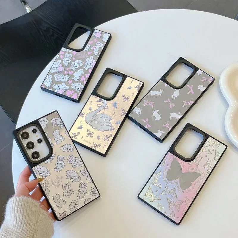 Rabbit Butterfly Mirror Surface Black Border Magnetic Case for Samsung Galaxy S23 S24 S25 Ultra S25U S25 Plus Cover Case
Rabbit Butterfly Mirror Surface Black Border Magnetic Case for Samsung Galaxy S23 S24 S25 Ultra S25U S25 Plus Cover Case