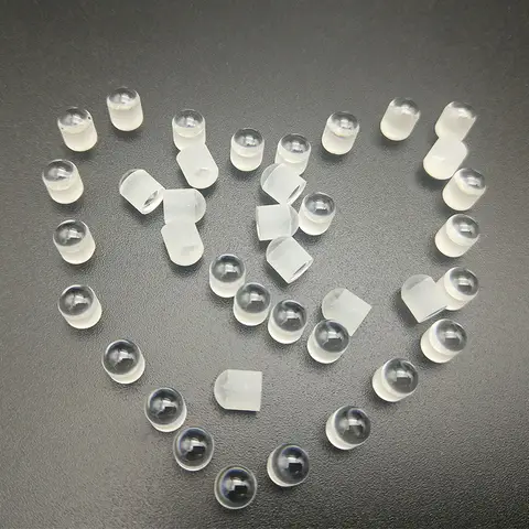 Optical Lanthanum Glass Cylindrical Lens DIY Necklace Projector Lens 5mm Diameter  5.8 Height 50Pcs