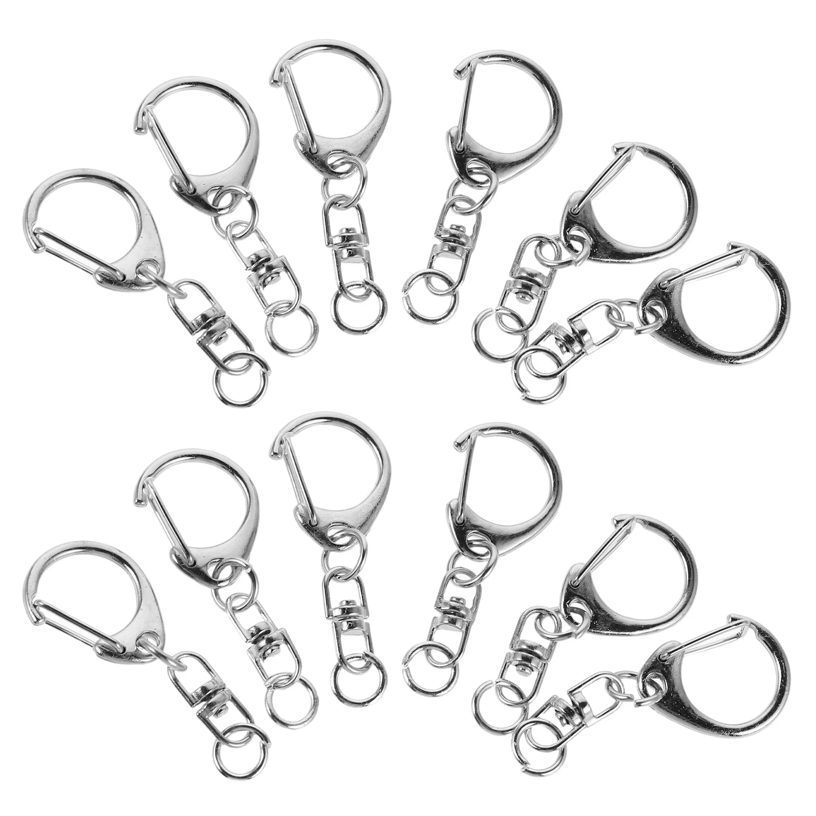 50Pcs Metal Keyrings Swivel Clasps with D Rings Compact Lightweight Craft Connectors for Keys Bags Mobile Devices
50Pcs Metal Keyrings Swivel Clasps with D Rings Compact Lightweight Craft Connectors for Keys Bags Mobile Devices