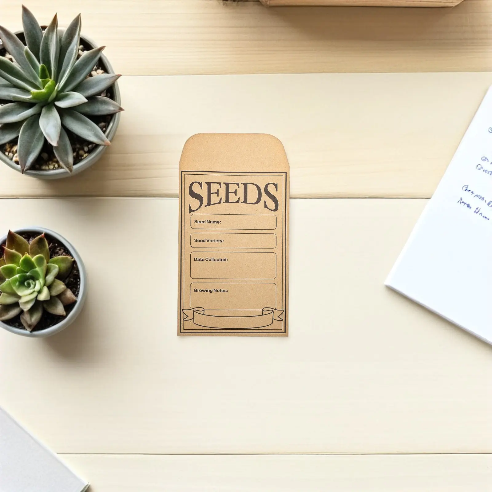 50Pcs Kraft Paper Seed Saving Envelopes Mini Self Adhesive Seed Packets for Flower Vegetable Seeds Coin Storage Small Paper
50Pcs Kraft Paper Seed Saving Envelopes Mini Self Adhesive Seed Packets for Flower Vegetable Seeds Coin Storage Small Paper