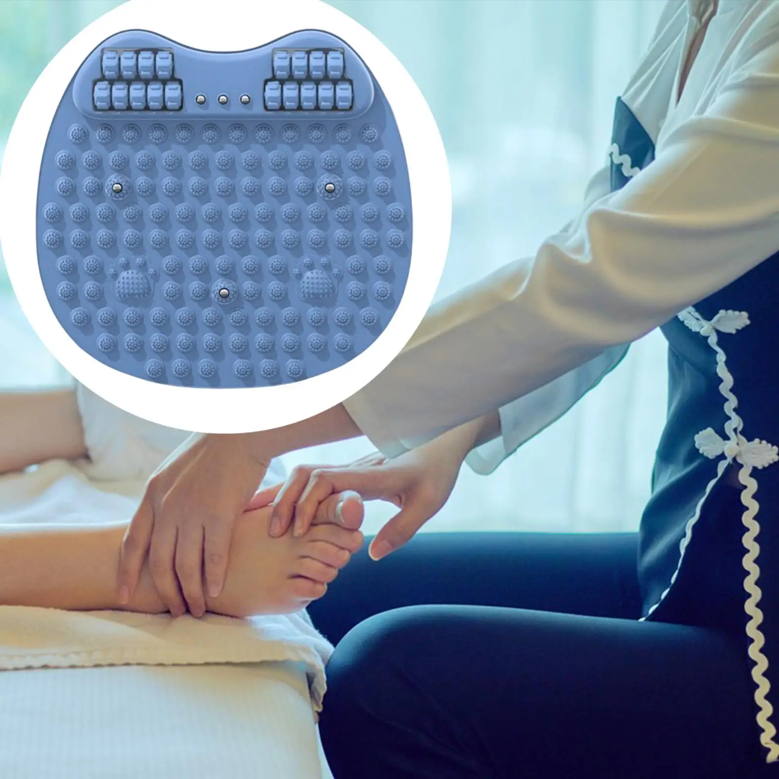 Foot Massage Roller Mat Office Standing Desk Mat Anti Slip TPE 50 cm Acupressure Mat Foot Pad for Bedroom Office Worker
Foot Massage Roller Mat Office Standing Desk Mat Anti Slip TPE 50 cm Acupressure Mat Foot Pad for Bedroom Office Worker