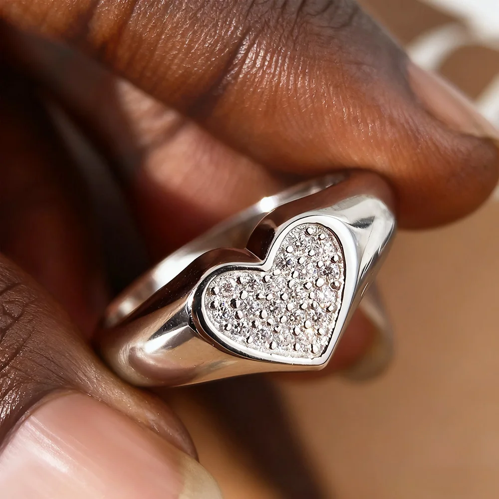 HORRIPAL D VVS1 Heart-Shaped Cubic Moissanite Engagement Ring, 925 Sterling Silver, GRA Certified, Women's Fine Jewelry Ring
HORRIPAL D VVS1 Heart-Shaped Cubic Moissanite Engagement Ring, 925 Sterling Silver, GRA Certified, Women's Fine Jewelry Ring