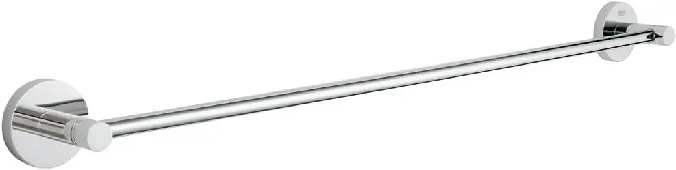 24-Inch Wall-Mounted Towel Bar, Starlight Chrome - Durable Brass, Easy Install
24-Inch Wall-Mounted Towel Bar, Starlight Chrome - Durable Brass, Easy Install